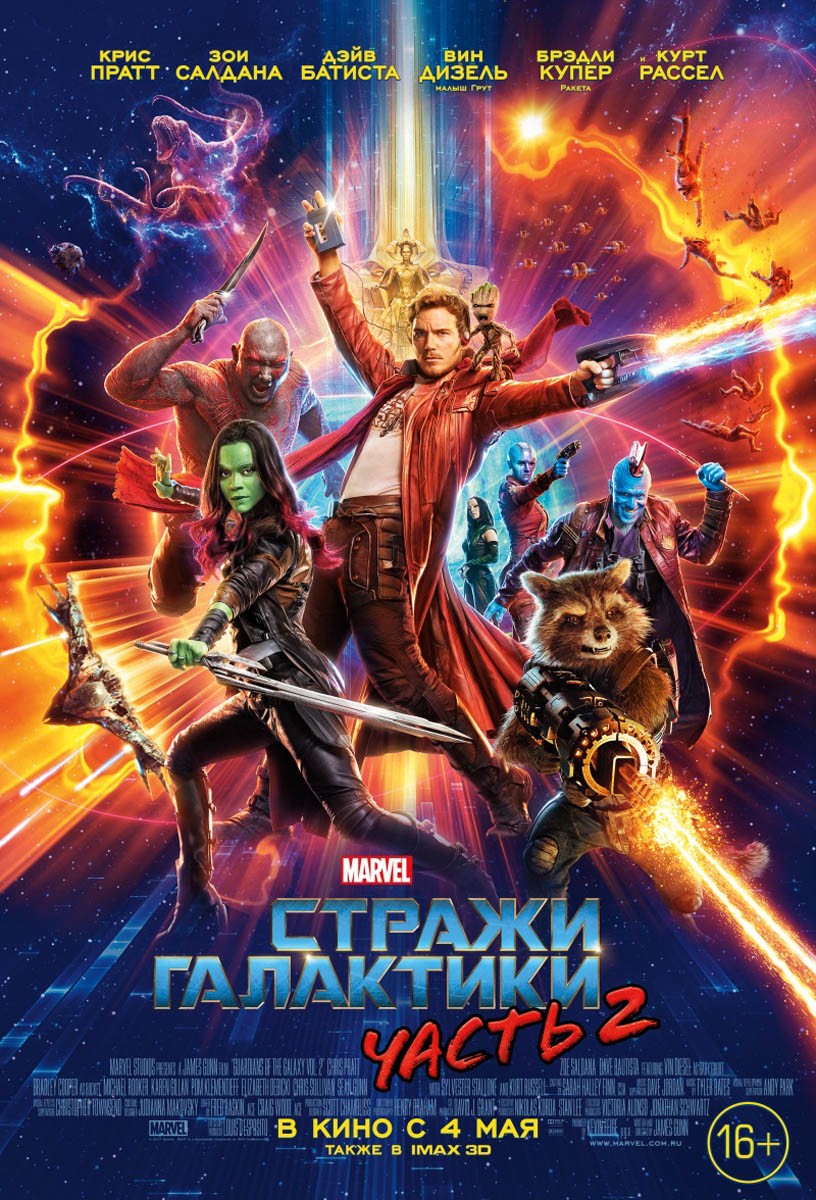 Стражи Галактики. Часть 2 / Guardians of the Galaxy Vol. 2 (2017) отзывы. Рецензии. Новости кино. Актеры фильма Стражи Галактики. Часть 2. Отзывы о фильме Стражи Галактики. Часть 2