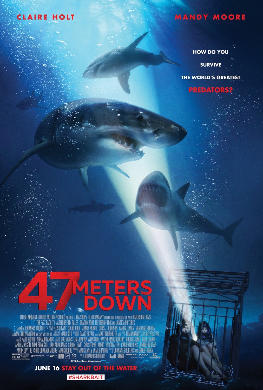 Синяя бездна / 47 Meters Down (2017) отзывы. Рецензии. Новости кино. Актеры фильма Синяя бездна. Отзывы о фильме Синяя бездна