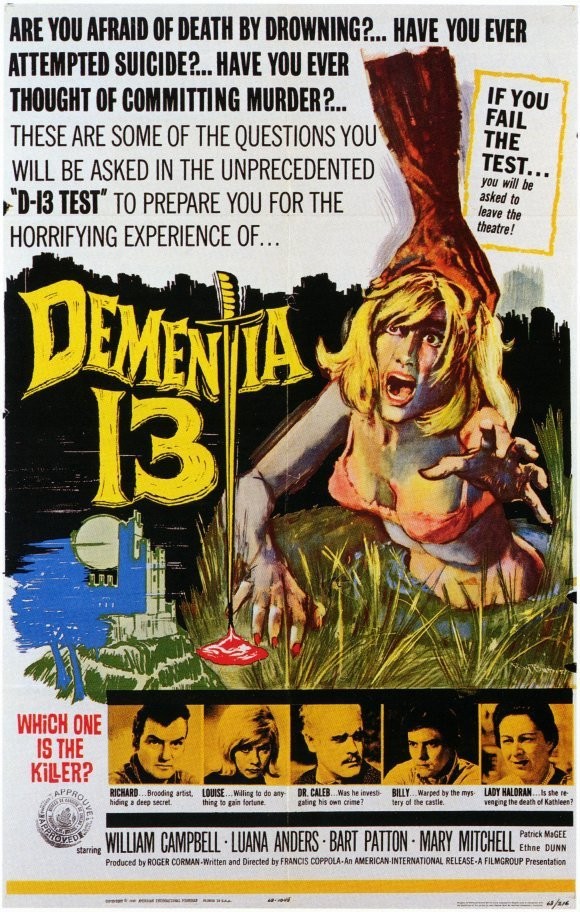 Безумие 13 / Dementia 13 (1963) отзывы. Рецензии. Новости кино. Актеры фильма Безумие 13. Отзывы о фильме Безумие 13