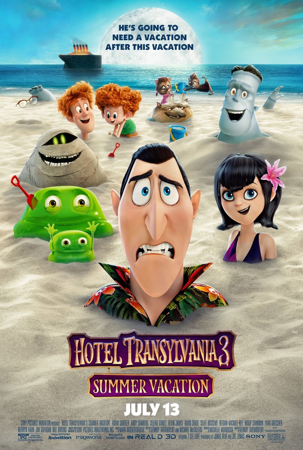 Монстры на каникулах 3: Море зовет / Hotel Transylvania 3: Summer Vacation (2018) отзывы. Рецензии. Новости кино. Актеры фильма Монстры на каникулах 3: Море зовет. Отзывы о фильме Монстры на каникулах 3: Море зовет