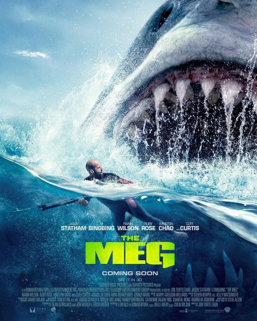Постер N147035 к фильму Мег: Монстр глубины (2018)