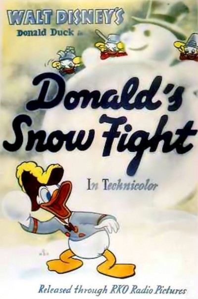 Постер N148748 к мультфильму Снежная битва Дональда Дака (1942)