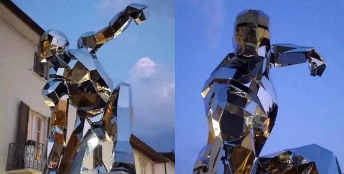 В Италии воздвигли памятник Железному человеку