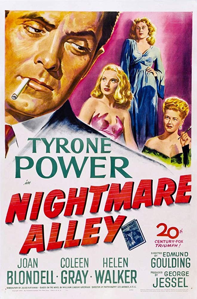 Аллея кошмаров / Nightmare Alley (1947) отзывы. Рецензии. Новости кино. Актеры фильма Аллея кошмаров. Отзывы о фильме Аллея кошмаров