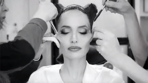 Грим Анджелины Джоли для фильма "Малефисента 2: Владычица тьмы"