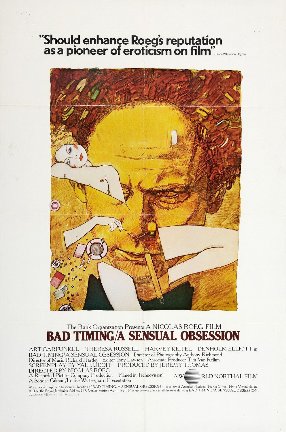 Нетерпение чувств / Bad Timing (1980) отзывы. Рецензии. Новости кино. Актеры фильма Нетерпение чувств. Отзывы о фильме Нетерпение чувств