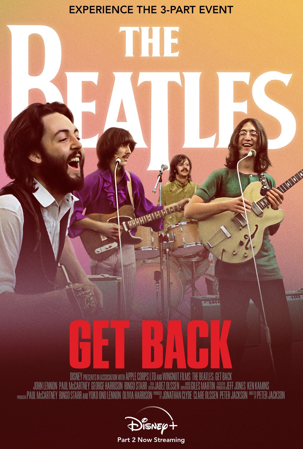Постер N194303 к сериалу The Beatles: Get Back - Концерт на крыше (2021)