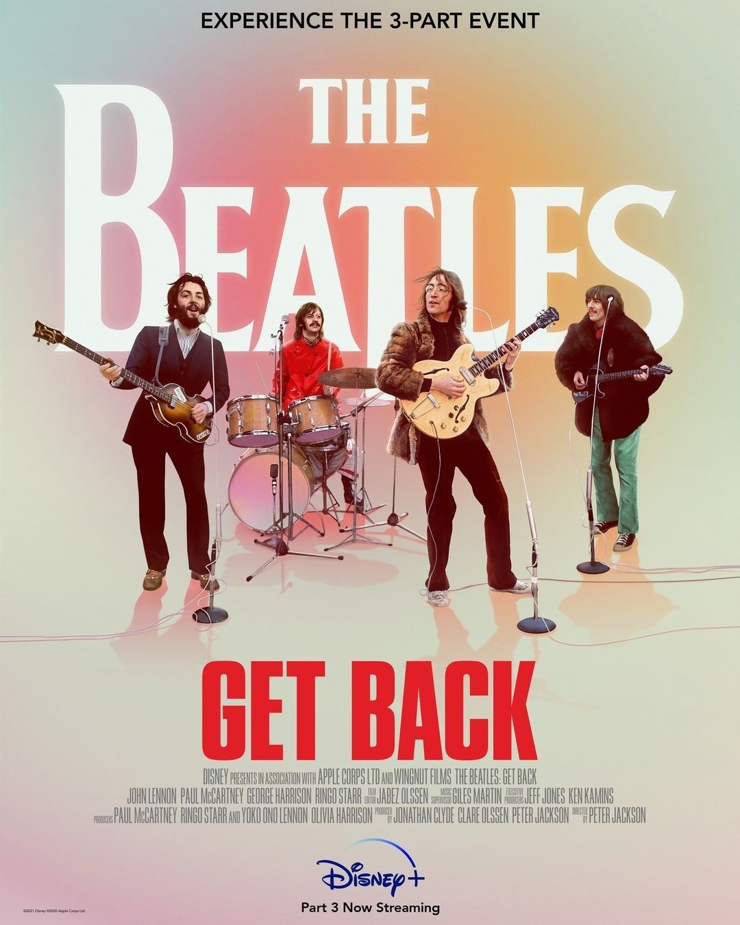 Постер N194304 к сериалу The Beatles: Get Back - Концерт на крыше (2021)