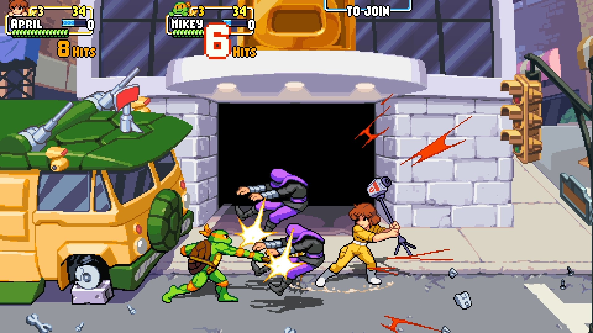 Игра Teenage Mutant Ninja Turtles: Shredder`s Revenge (2021). Скриншот N190268