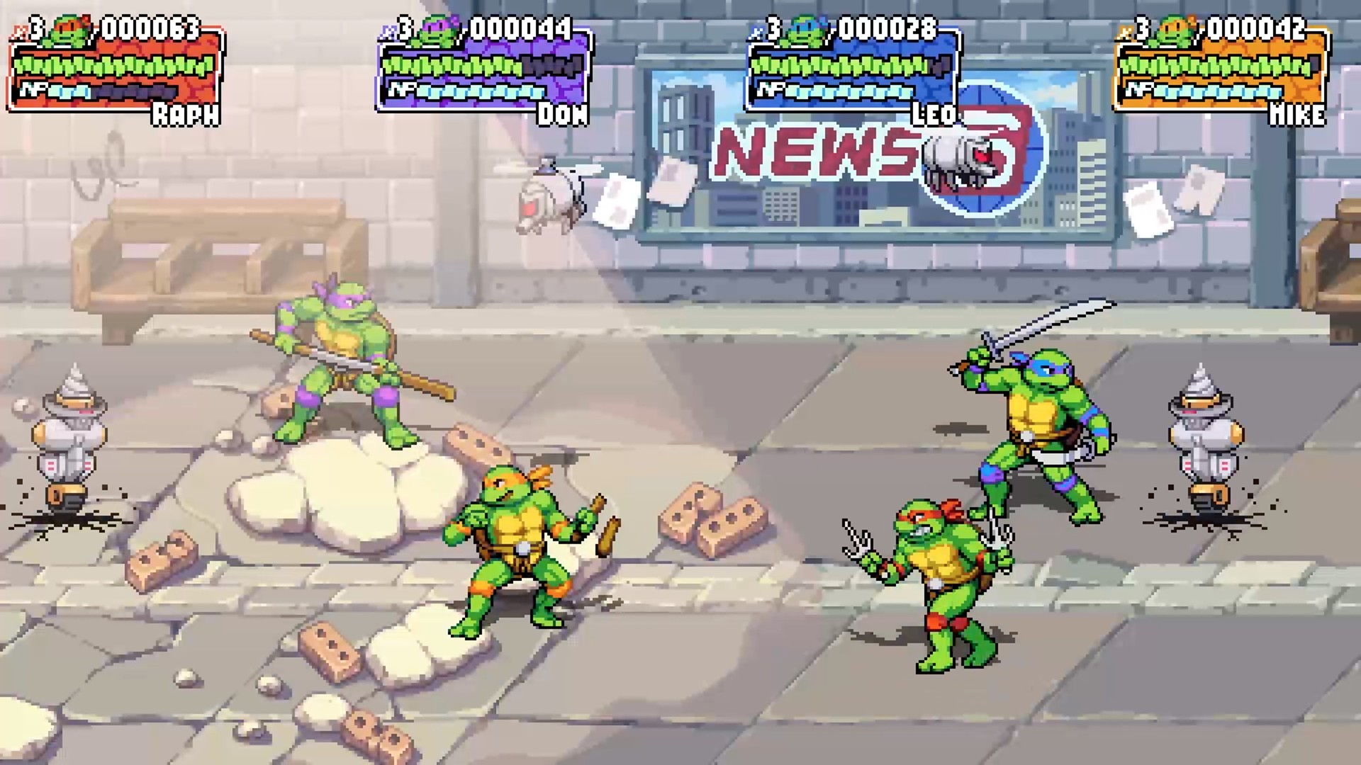Игра Teenage Mutant Ninja Turtles: Shredder`s Revenge (2021). Скриншот N190269