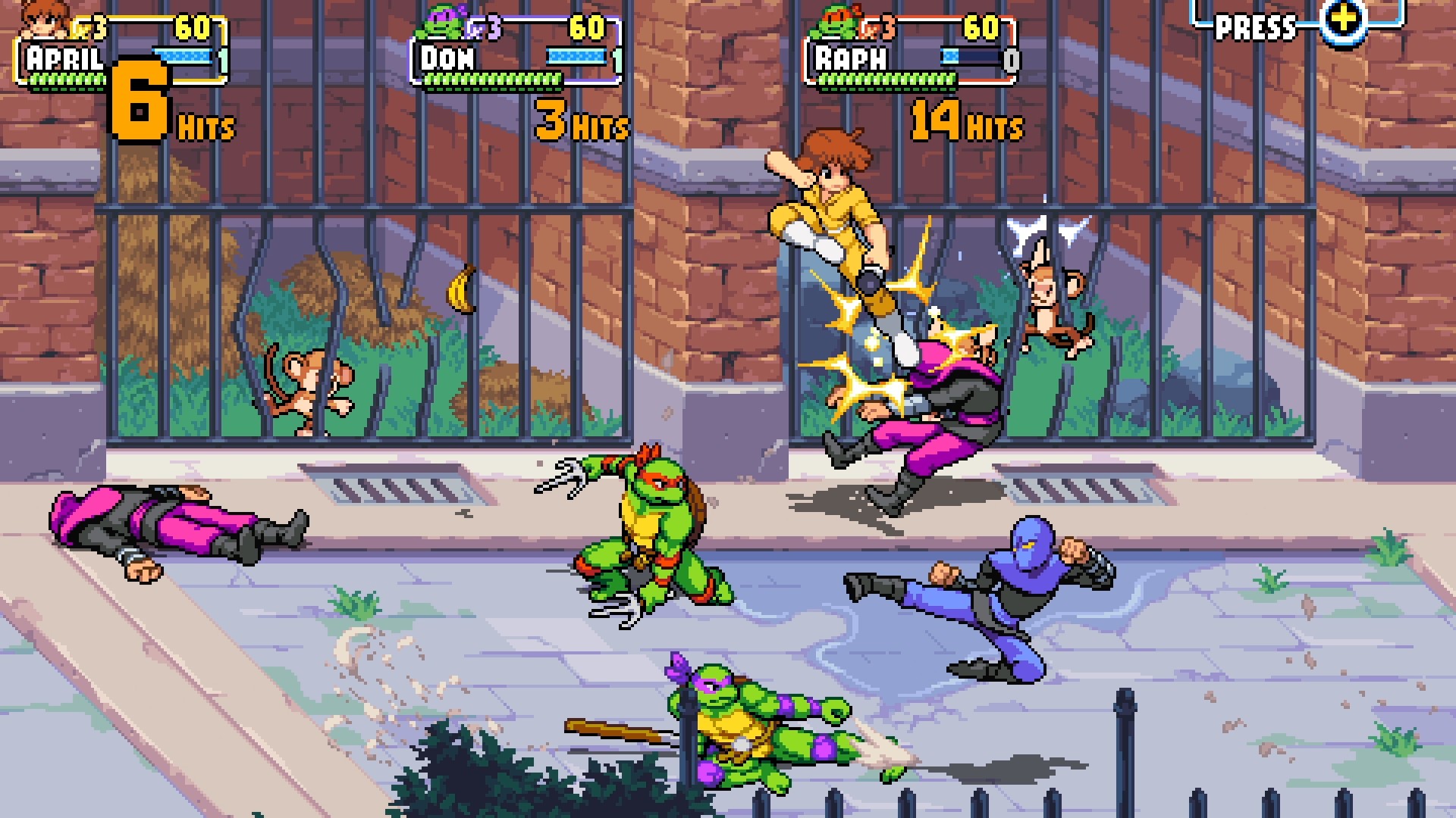 Игра Teenage Mutant Ninja Turtles: Shredder`s Revenge (2021). Скриншот N190270