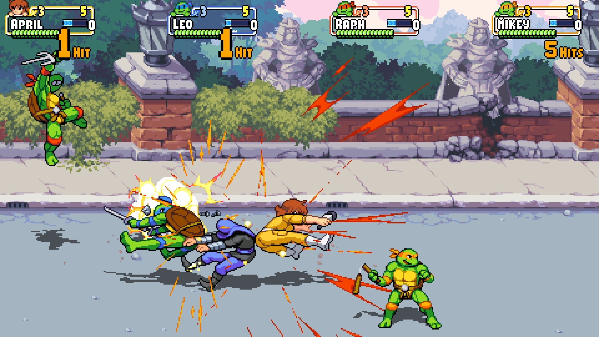 Игра Teenage Mutant Ninja Turtles: Shredder`s Revenge (2021). Скриншот N190272