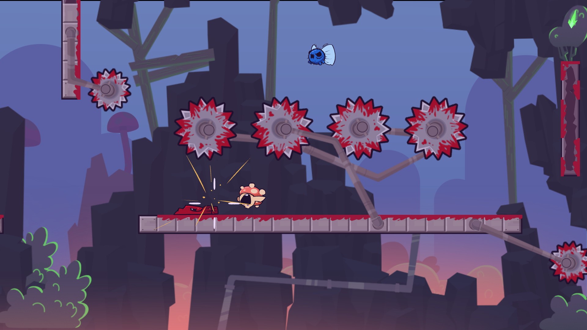 Игра Super Meat Boy Forever (2020). Скриншот N180401