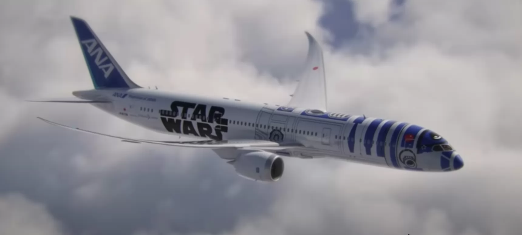 Японская авиакомпания перекрасит свой самолет в стиле R2-D2