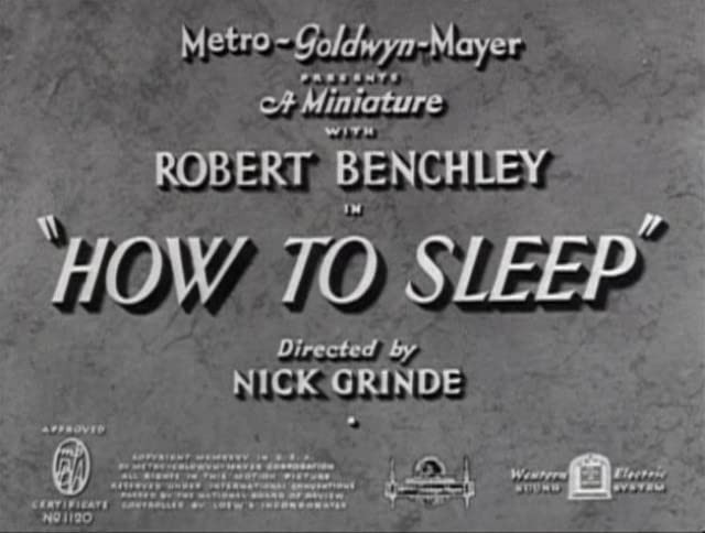 Как заснуть / How to Sleep (1935) отзывы. Рецензии. Новости кино. Актеры фильма Как заснуть. Отзывы о фильме Как заснуть