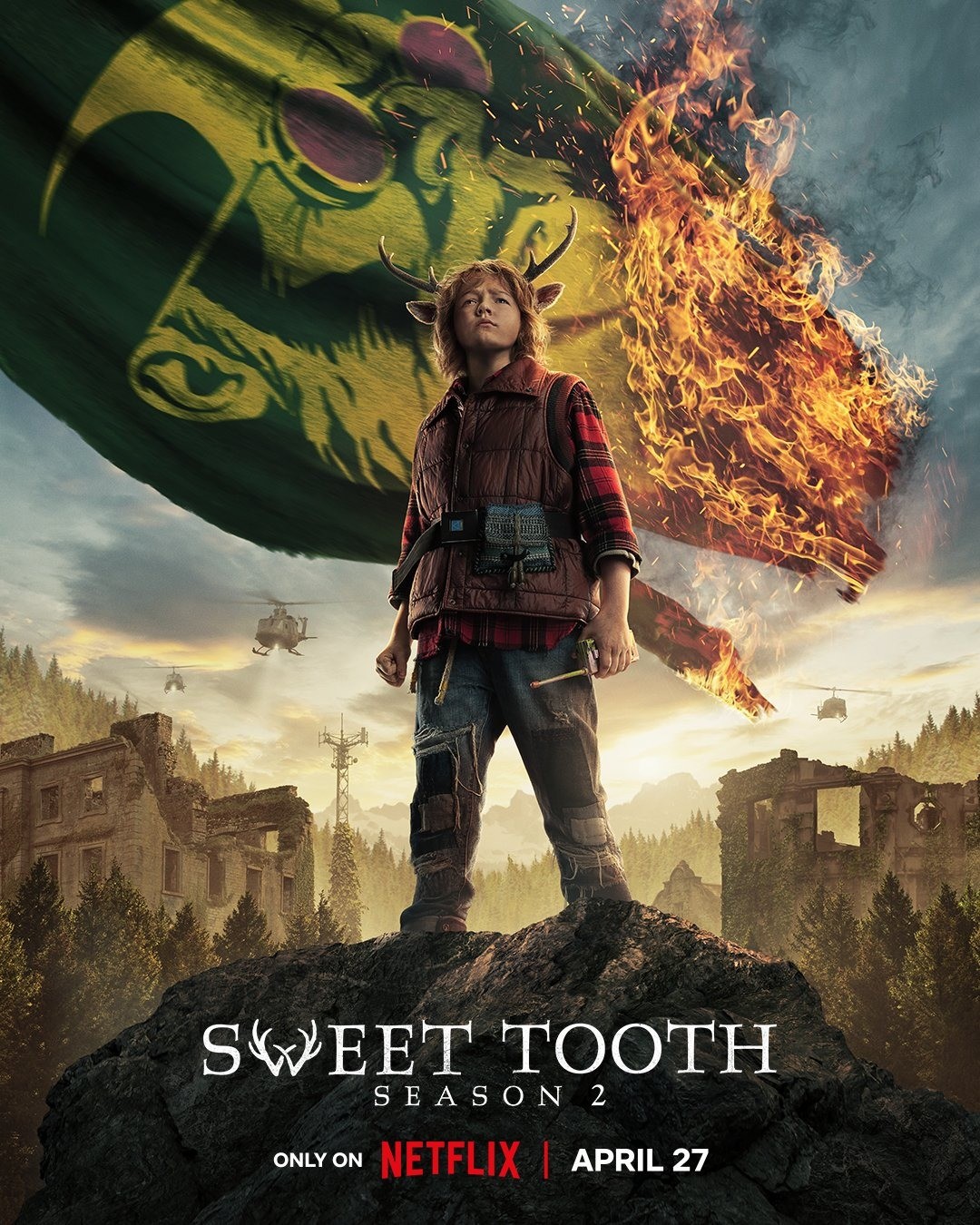 Sweet Tooth: мальчик с оленьими рогами: постер N217793