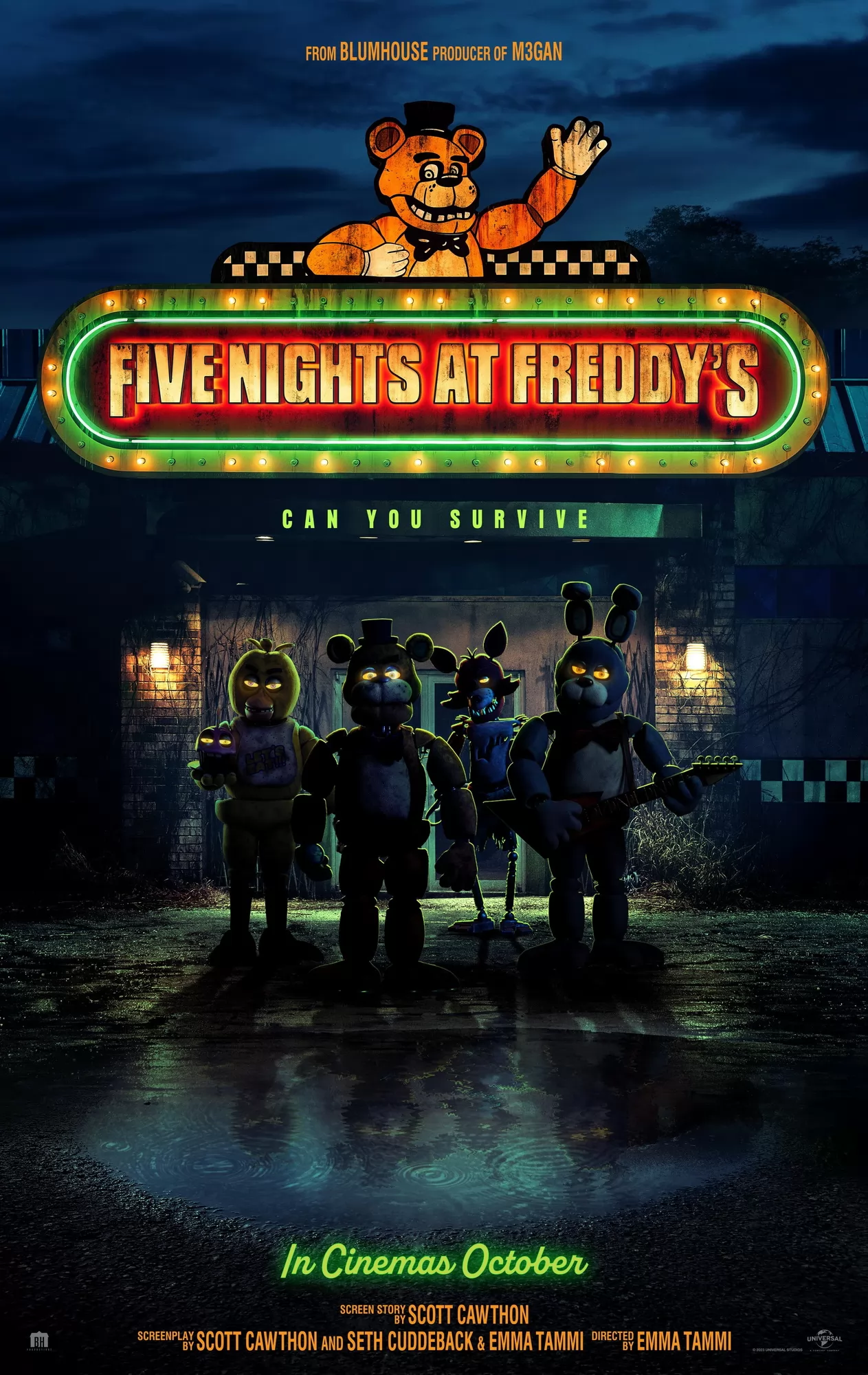 Пять ночей с Фредди / Five Nights at Freddy`s (2023) отзывы. Рецензии. Новости кино. Актеры фильма Пять ночей с Фредди. Отзывы о фильме Пять ночей с Фредди