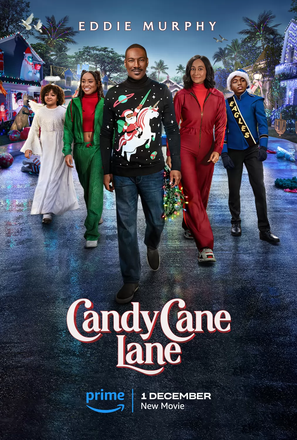 Конфетный переулок / Candy Cane Lane (2023) отзывы. Рецензии. Новости кино. Актеры фильма Конфетный переулок. Отзывы о фильме Конфетный переулок