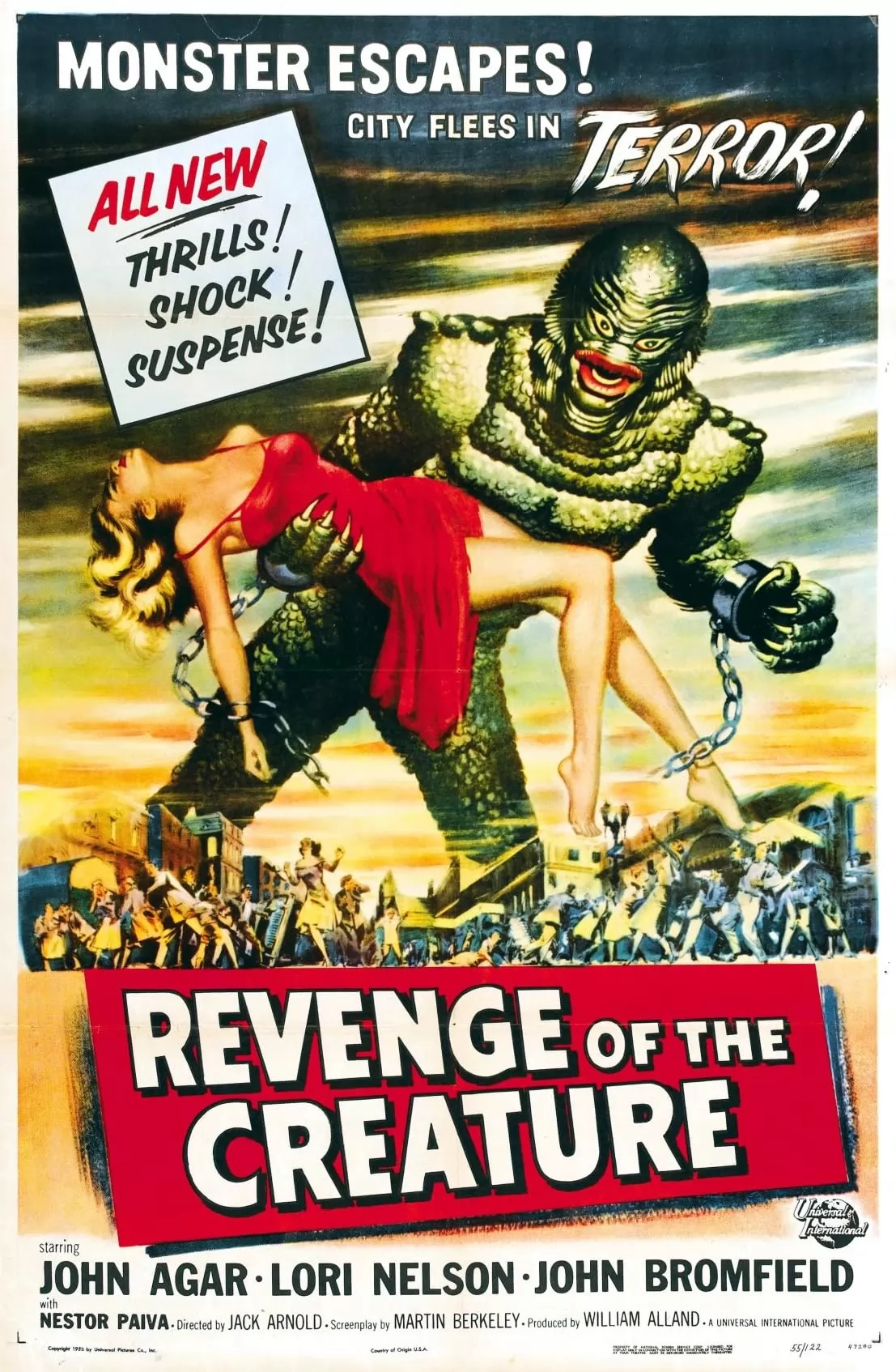 Месть твари / Revenge of the Creature (1955) отзывы. Рецензии. Новости кино. Актеры фильма Месть твари. Отзывы о фильме Месть твари