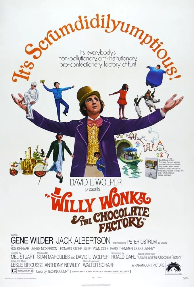 Вилли Вонка и шоколадная фабрика / Willy Wonka & the Chocolate Factory (1971) отзывы. Рецензии. Новости кино. Актеры фильма Вилли Вонка и шоколадная фабрика. Отзывы о фильме Вилли Вонка и шоколадная фабрика