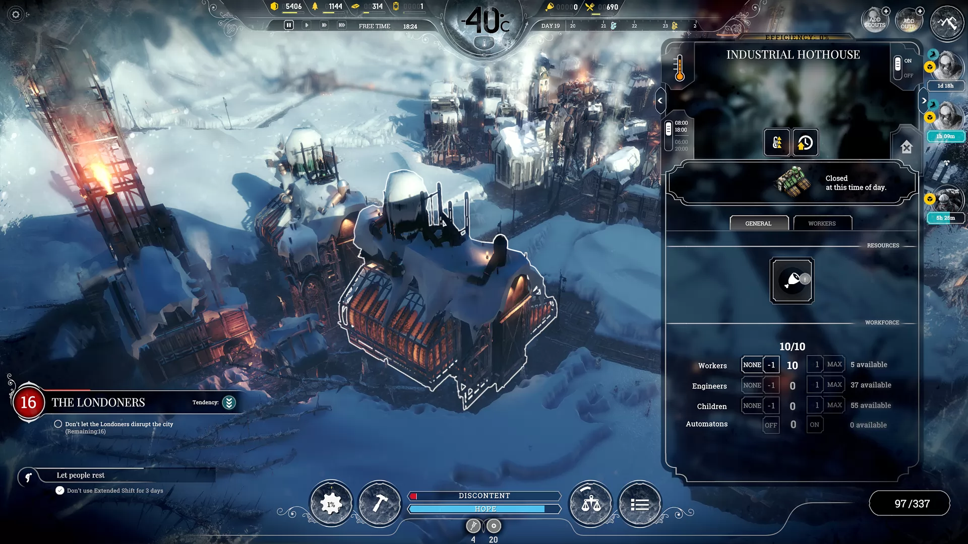 Игра Frostpunk (2018). Скриншот N233419