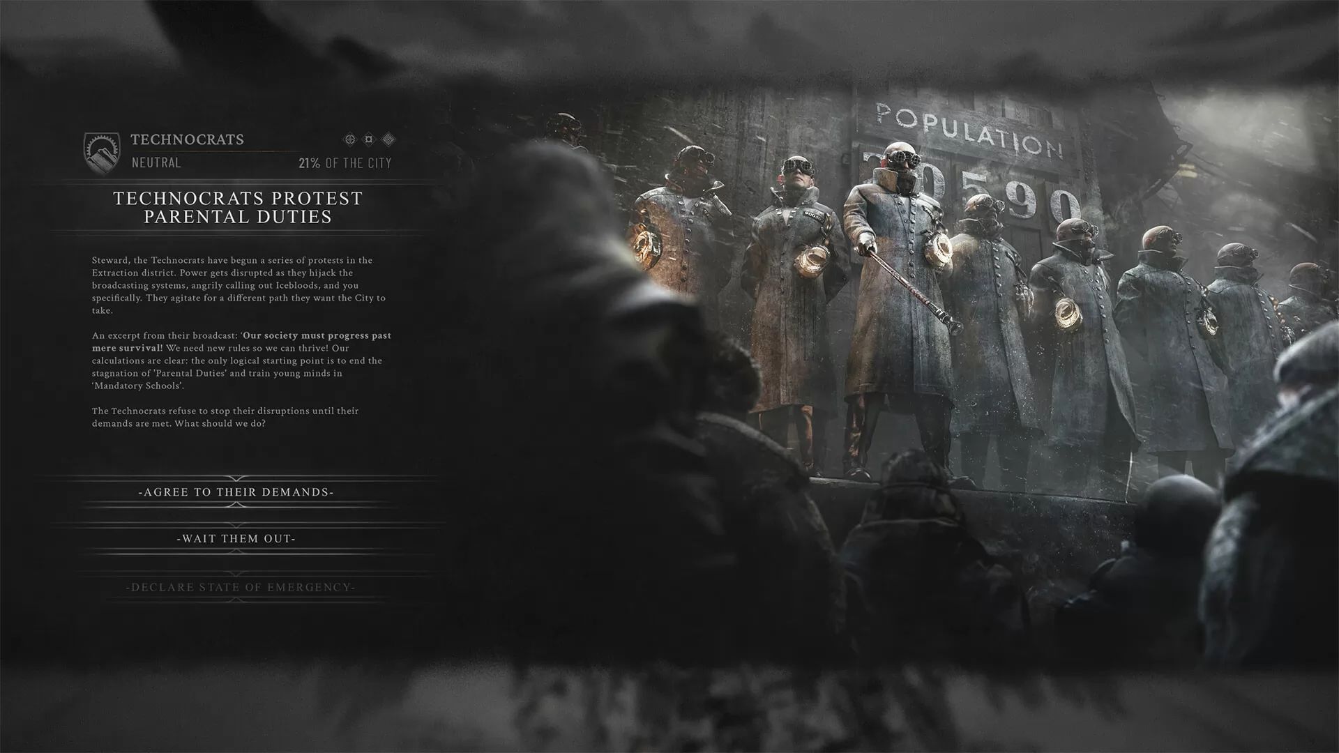 Игра Frostpunk 2 (2024). Скриншот N233430