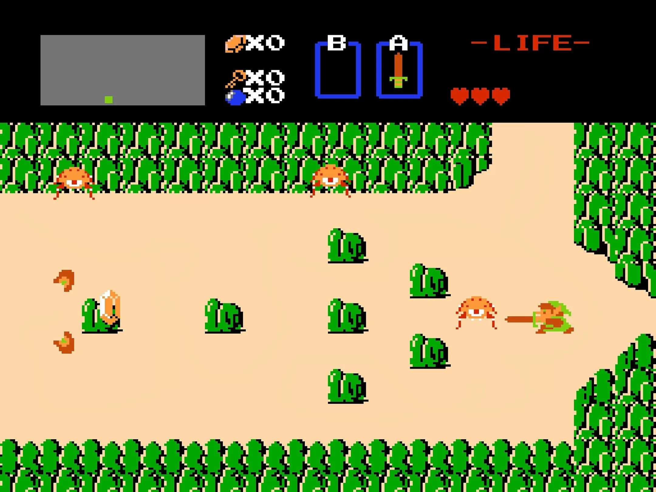 Игра The Legend of Zelda (1986). Скриншот N266976