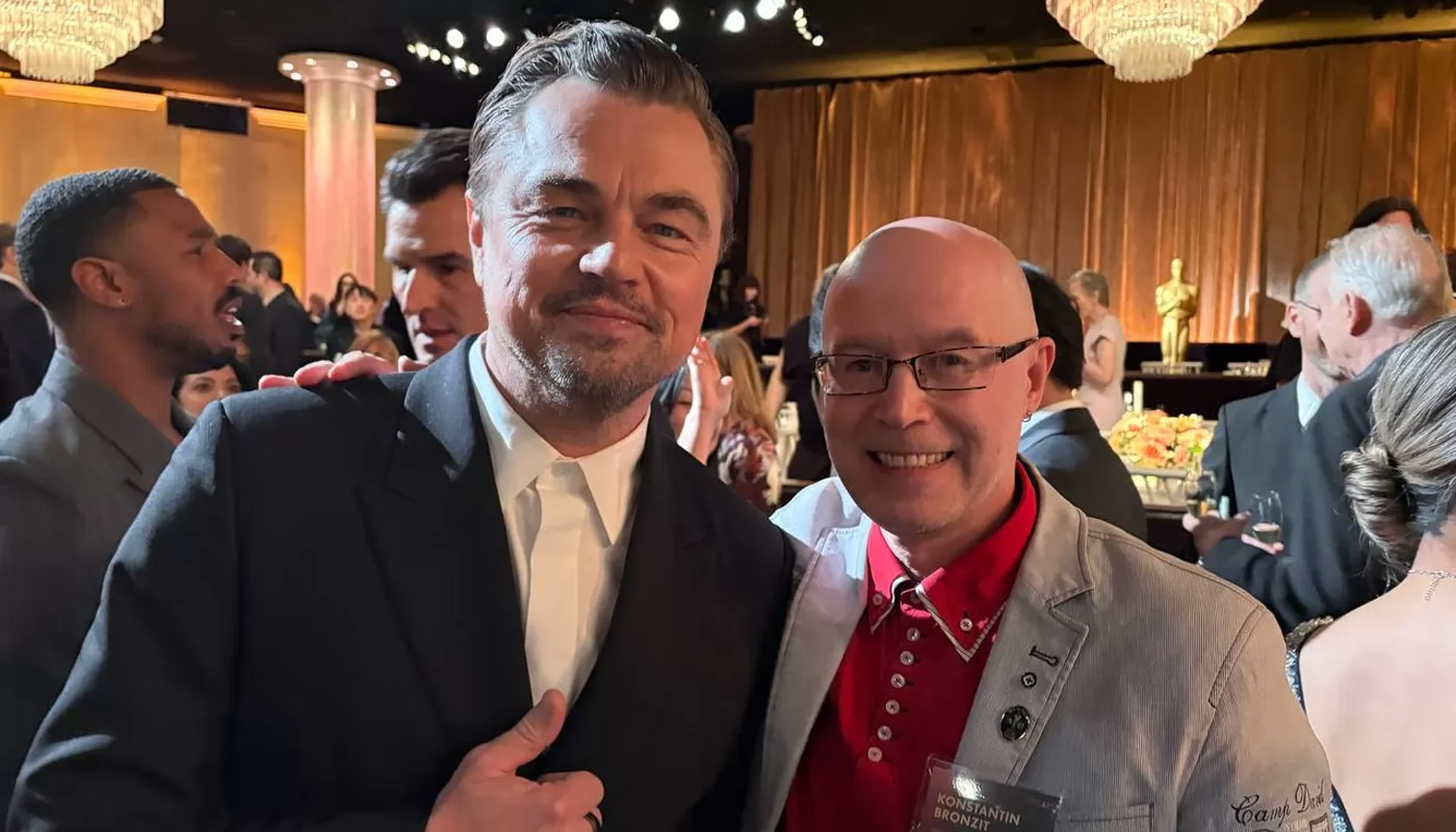 Претендующий на Оскар Константин Бронзит показа фото с ДиКаприо