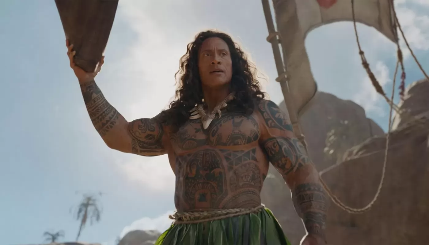 Фанаты осмеяли парик Дуэйна Джонсона в трейлере Моаны