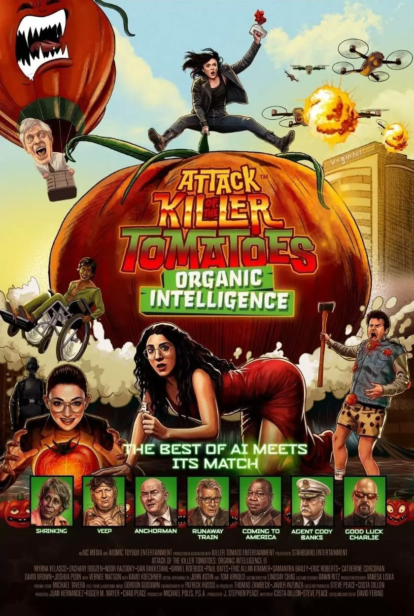 Нападение помидоров-убийц: Органический интеллект / Attack of the Killer Tomatoes: Organic Intelligence (2026) отзывы. Рецензии. Новости кино. Актеры фильма Нападение помидоров-убийц: Органический интеллект. Отзывы о фильме Нападение помидоров-убийц: Органический интеллект