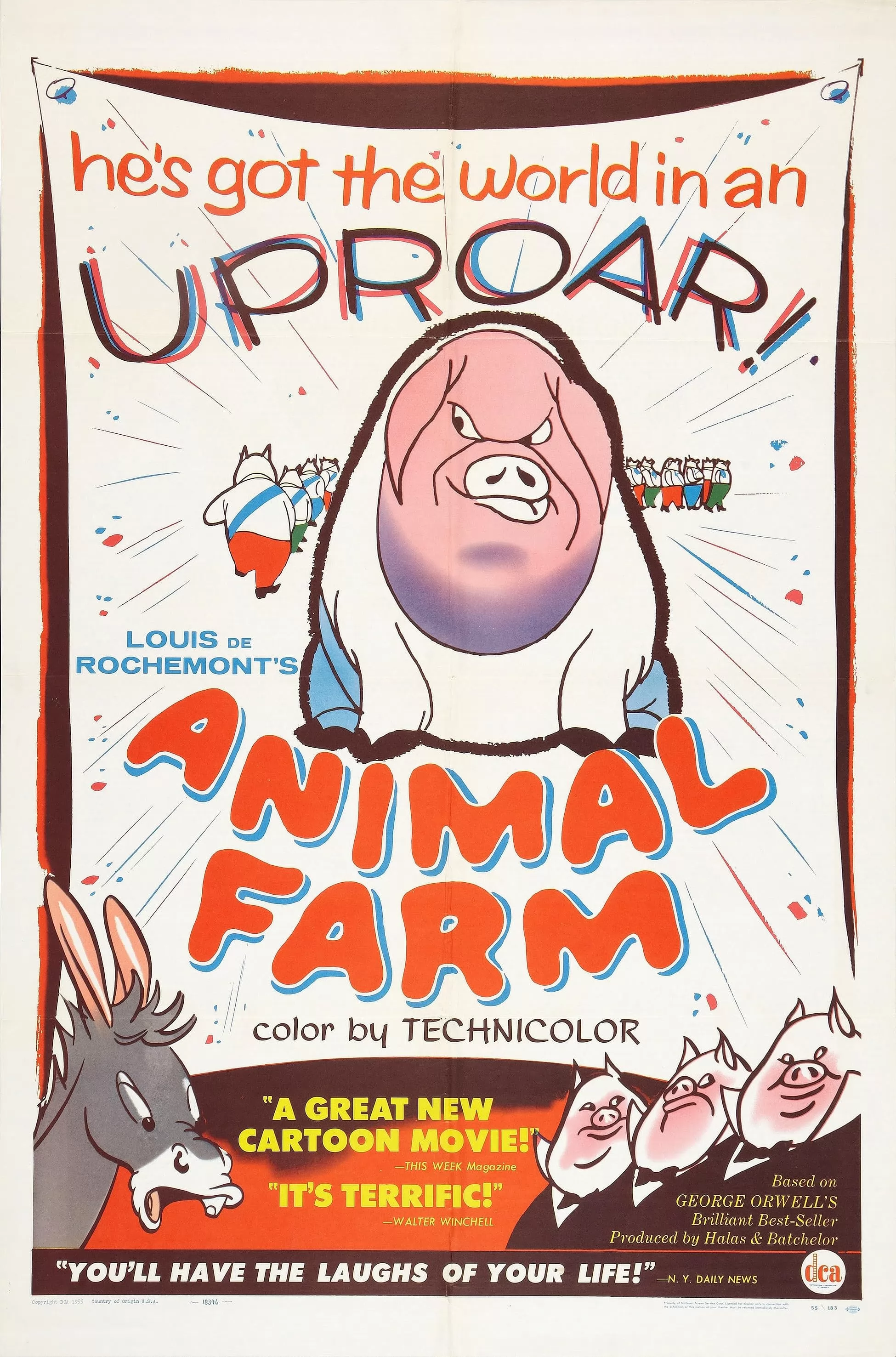 Звероферма / Animal Farm (1954) отзывы. Рецензии. Новости кино. Актеры фильма Звероферма. Отзывы о фильме Звероферма