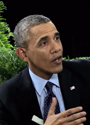Барак Обама принял участие в шоу Зака Галифианакиса