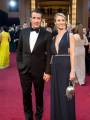 Жан Дюжарден с супругой на 84-й церемонии "Оскар"