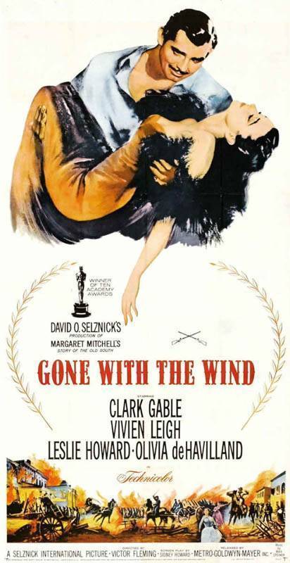 Постер N13171 к фильму Унесенные ветром (1939)