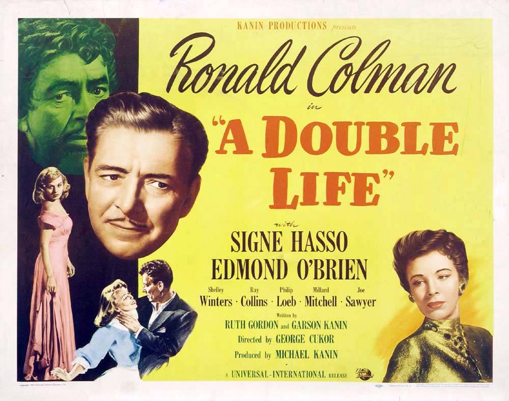 Двойная жизнь / A Double Life (1947) отзывы. Рецензии. Новости кино. Актеры фильма Двойная жизнь. Отзывы о фильме Двойная жизнь