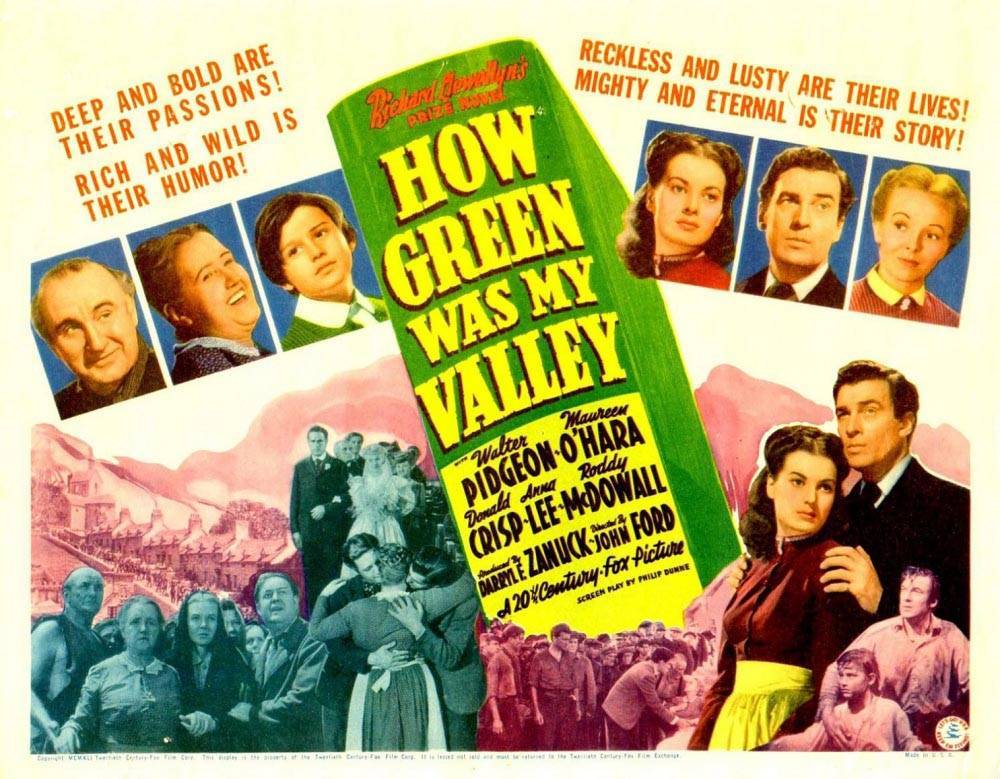 Как зелена была моя долина / How Green Was My Valley (1941) отзывы. Рецензии. Новости кино. Актеры фильма Как зелена была моя долина. Отзывы о фильме Как зелена была моя долина