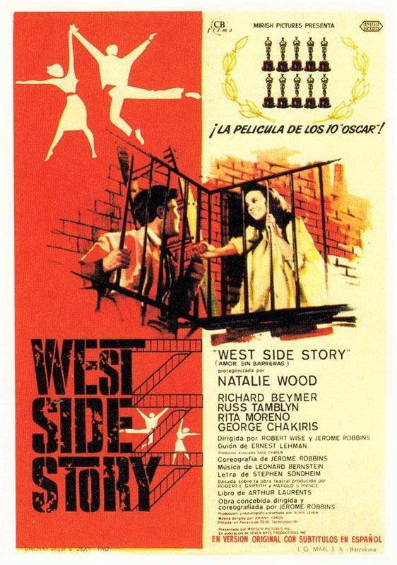 Вестсайдская история / West Side Story (1961) отзывы. Рецензии. Новости кино. Актеры фильма Вестсайдская история. Отзывы о фильме Вестсайдская история