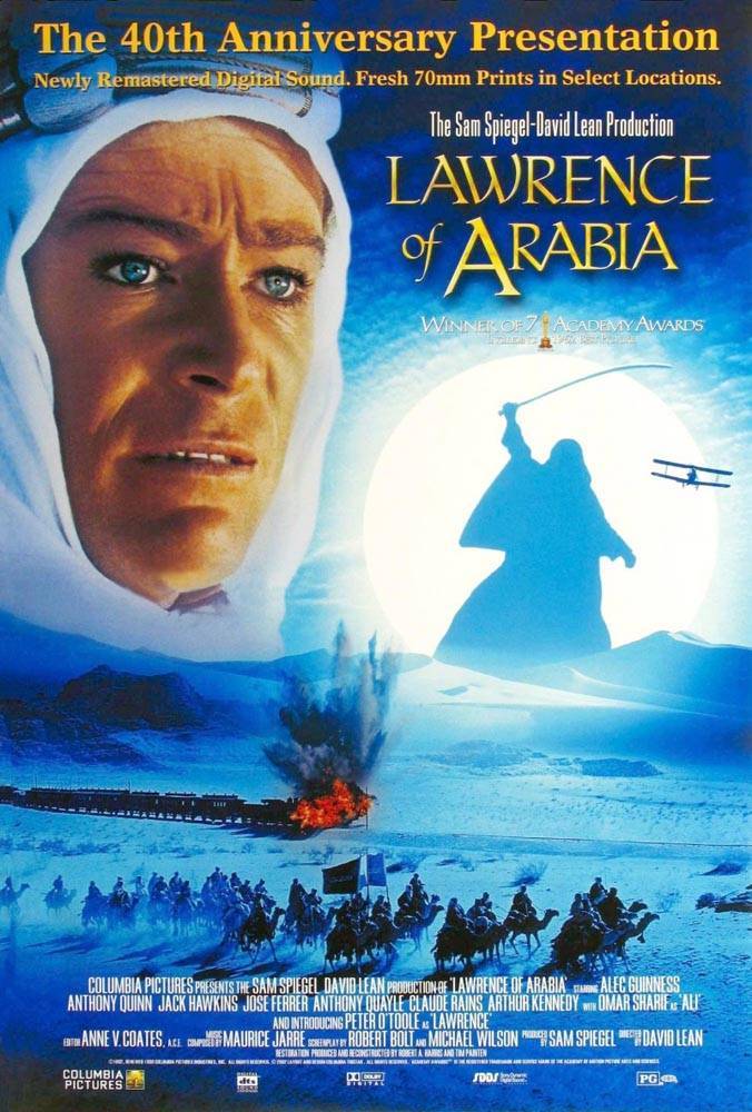 Лоуренс Аравийский / Lawrence of Arabia (1962) отзывы. Рецензии. Новости кино. Актеры фильма Лоуренс Аравийский. Отзывы о фильме Лоуренс Аравийский