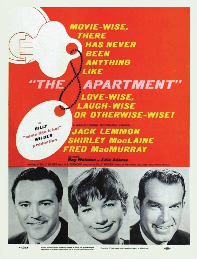 Квартира / The Apartment (1960) отзывы. Рецензии. Новости кино. Актеры фильма Квартира. Отзывы о фильме Квартира