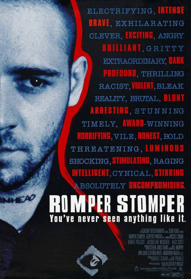 Скины / Romper Stomper (1992) отзывы. Рецензии. Новости кино. Актеры фильма Скины. Отзывы о фильме Скины