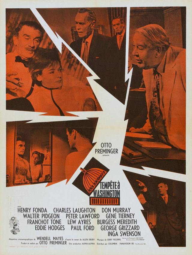 Постер N18509 к фильму Совет и согласие (1962)
