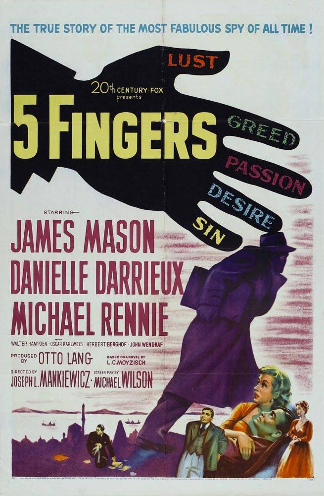 Пять пальцев / 5 Fingers (1952) отзывы. Рецензии. Новости кино. Актеры фильма Пять пальцев. Отзывы о фильме Пять пальцев