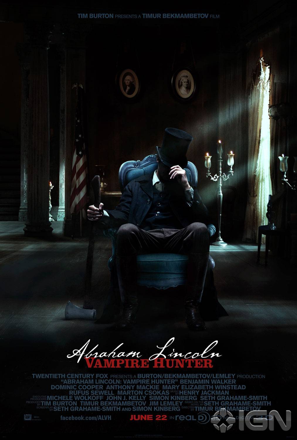 Президент Линкольн: Охотник на вампиров: постер N19308