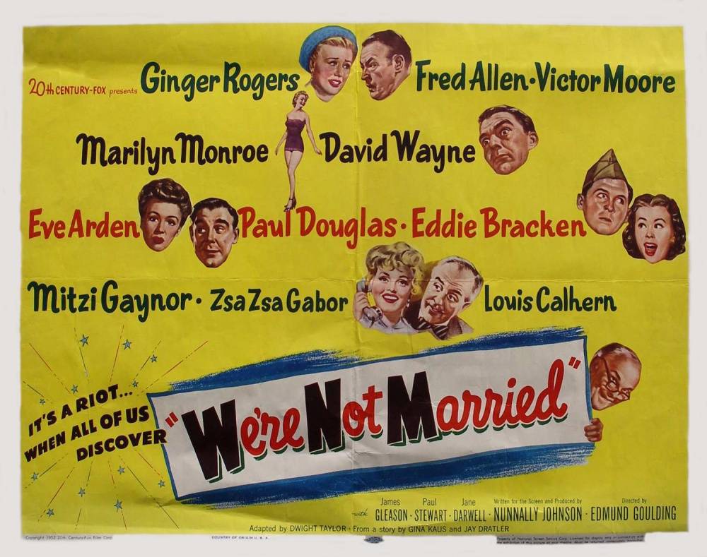 Мы не женаты / We`re Not Married! (1952) отзывы. Рецензии. Новости кино. Актеры фильма Мы не женаты. Отзывы о фильме Мы не женаты