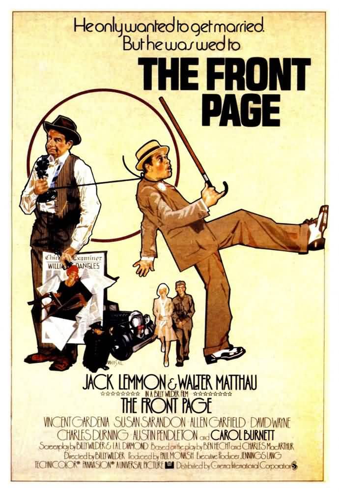 Постер N19906 к фильму Первая полоса (1974)
