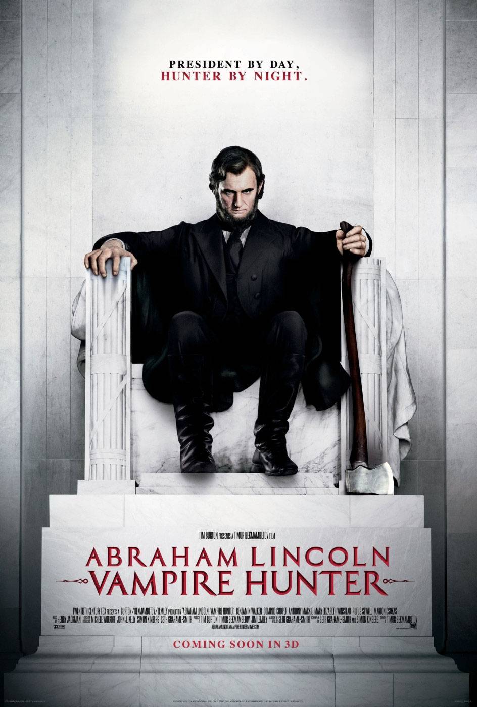 Президент Линкольн: Охотник на вампиров: постер N20581