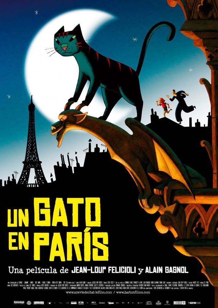 Кошачья жизнь / A Cat in Paris (2010) отзывы. Рецензии. Новости кино. Актеры фильма Кошачья жизнь. Отзывы о фильме Кошачья жизнь