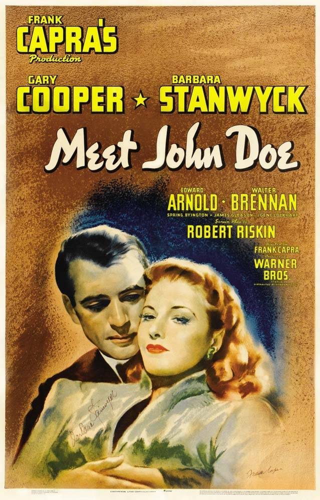 Знакомьтесь, Джон Доу / Meet John Doe (1941) отзывы. Рецензии. Новости кино. Актеры фильма Знакомьтесь, Джон Доу. Отзывы о фильме Знакомьтесь, Джон Доу