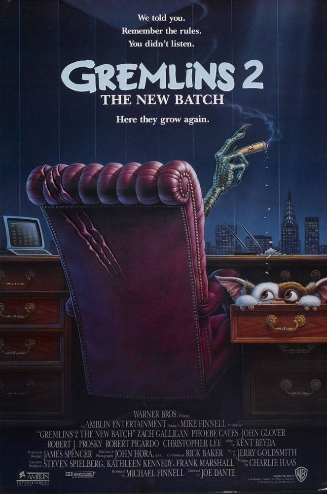 Гремлины 2: Новенькая партия / Gremlins 2: The New Batch (1990) отзывы. Рецензии. Новости кино. Актеры фильма Гремлины 2: Новенькая партия. Отзывы о фильме Гремлины 2: Новенькая партия