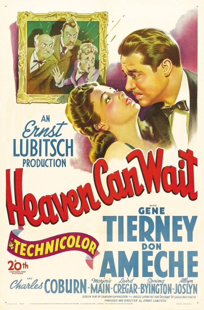Небеса могут подождать / Heaven Can Wait (1943) отзывы. Рецензии. Новости кино. Актеры фильма Небеса могут подождать. Отзывы о фильме Небеса могут подождать